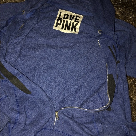 2010 VS PINK FRENCH TERRY HOODED SWEATSHIRT HOODIE - Picture 3 of 5
